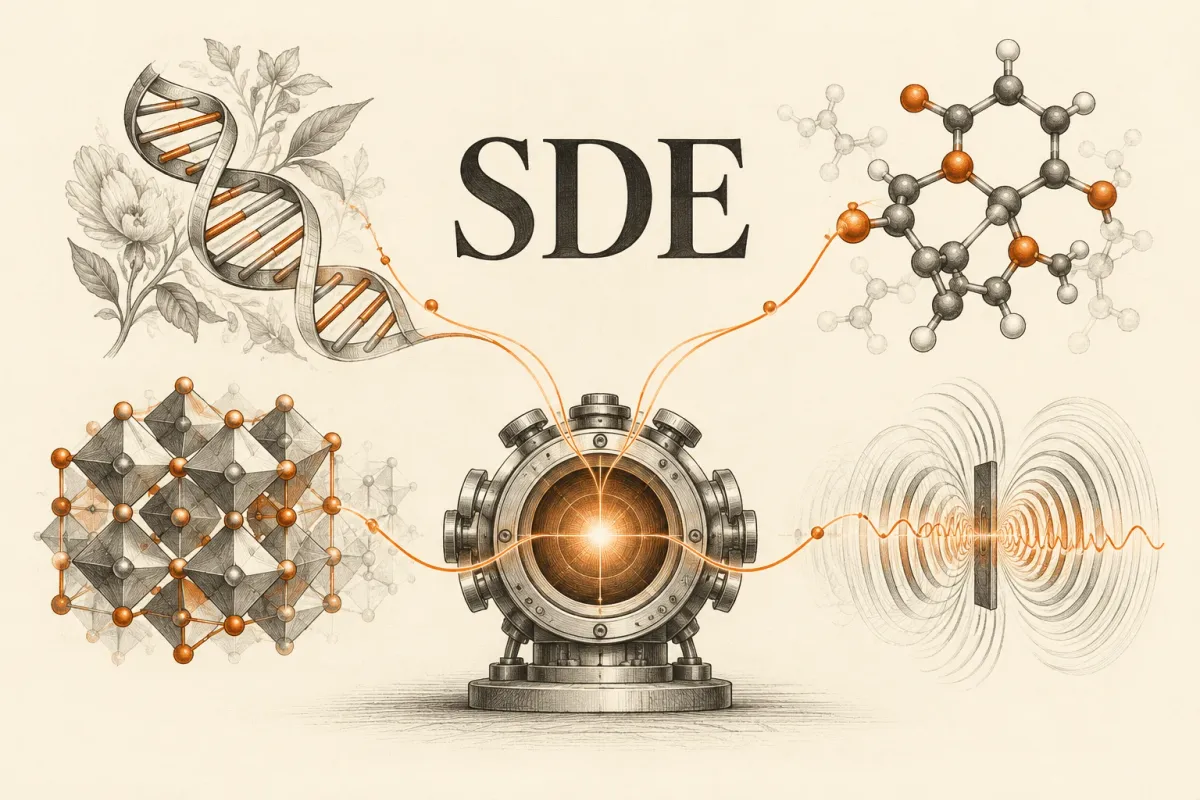 SDE — evaluating discovery across biology, chemistry, materials and physics